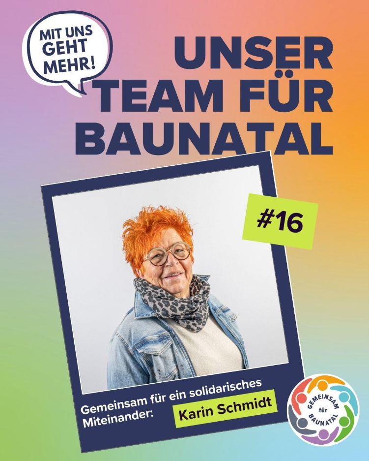 Karin Schmidt ist als Geschäftsführerin eines Getränkehandels eng mit dem wirtschaftlichen und sozialen Leben Baunatals verbunden.