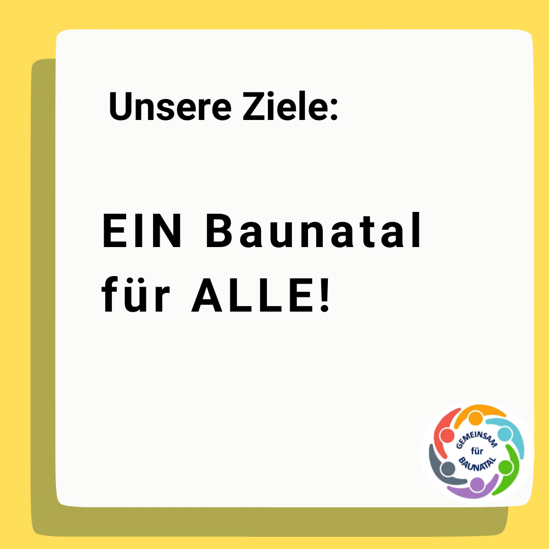 GEMEINSAM für BAUNATAL - Unsere Ziele GEMEINSAM für BAUNATAL - Unsere Ziele