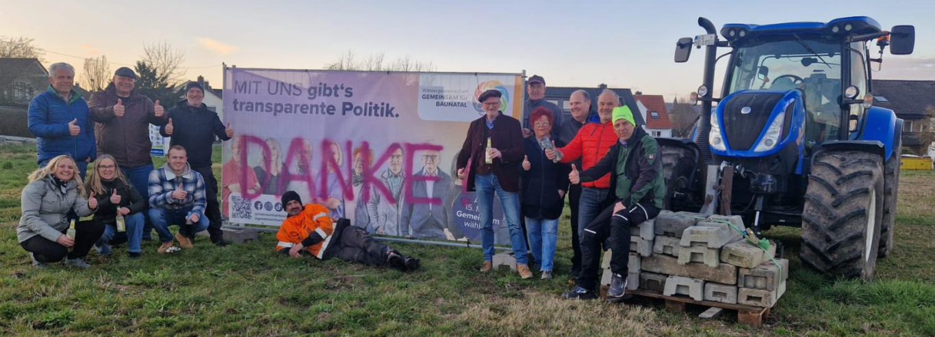GEMEINSAM für BAUNATAL sagt DANKE für Ihr Vertrauen bei der Kommunalwahl in Baunatal GEMEINSAM für BAUNATAL sagt DANKE für Ihr Vertrauen bei der Kommunalwahl in Baunatal