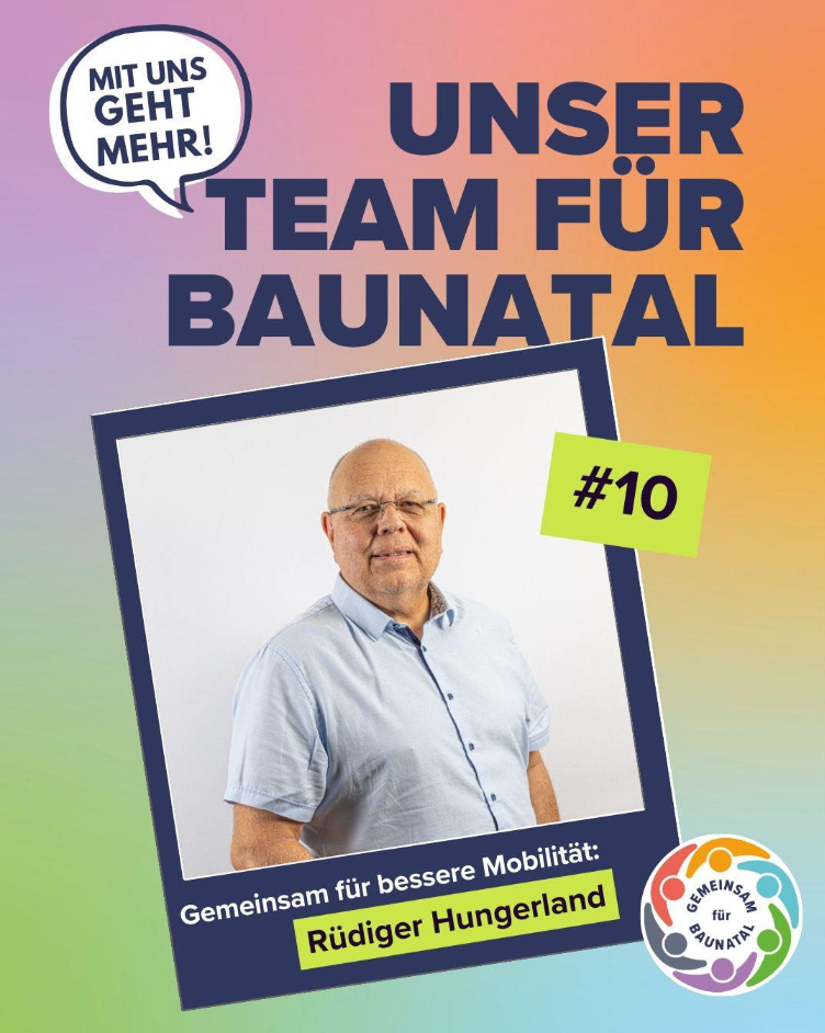 Rüdiger Hungerland lebt in Altenbauna. Er weiß wie wichtig Verlässlichkeit ✅ und transparente Entscheidungen sind: