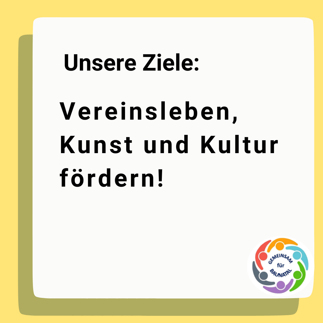 GEMEINSAM für BAUNATAL - Unsere Ziele GEMEINSAM für BAUNATAL - Unsere Ziele
